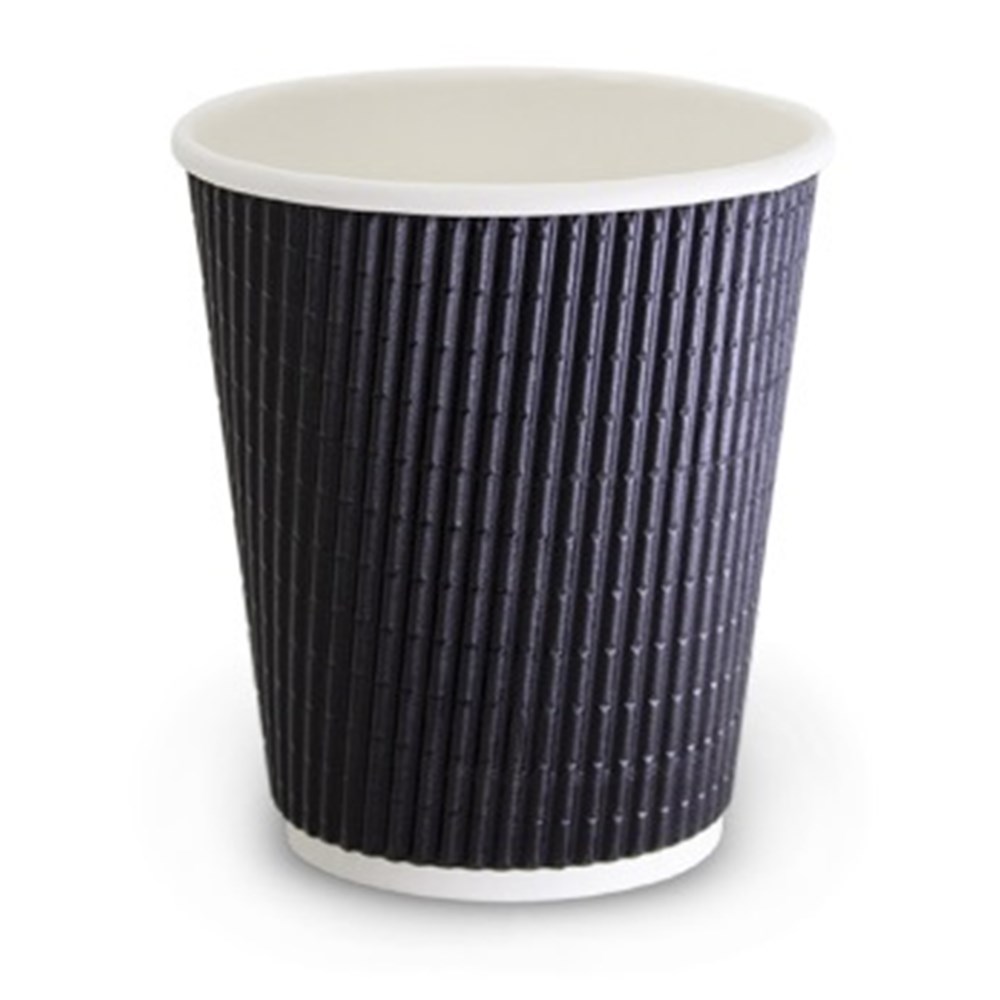 Cup Paper Charcoal Triple Wall Corrugated 8o (500)