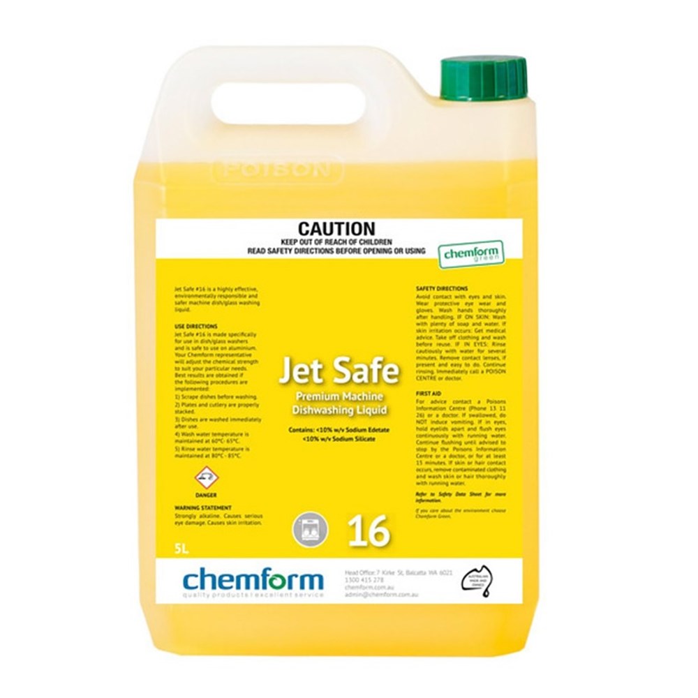 Jet Safe Dishwashing Liquid 5L
