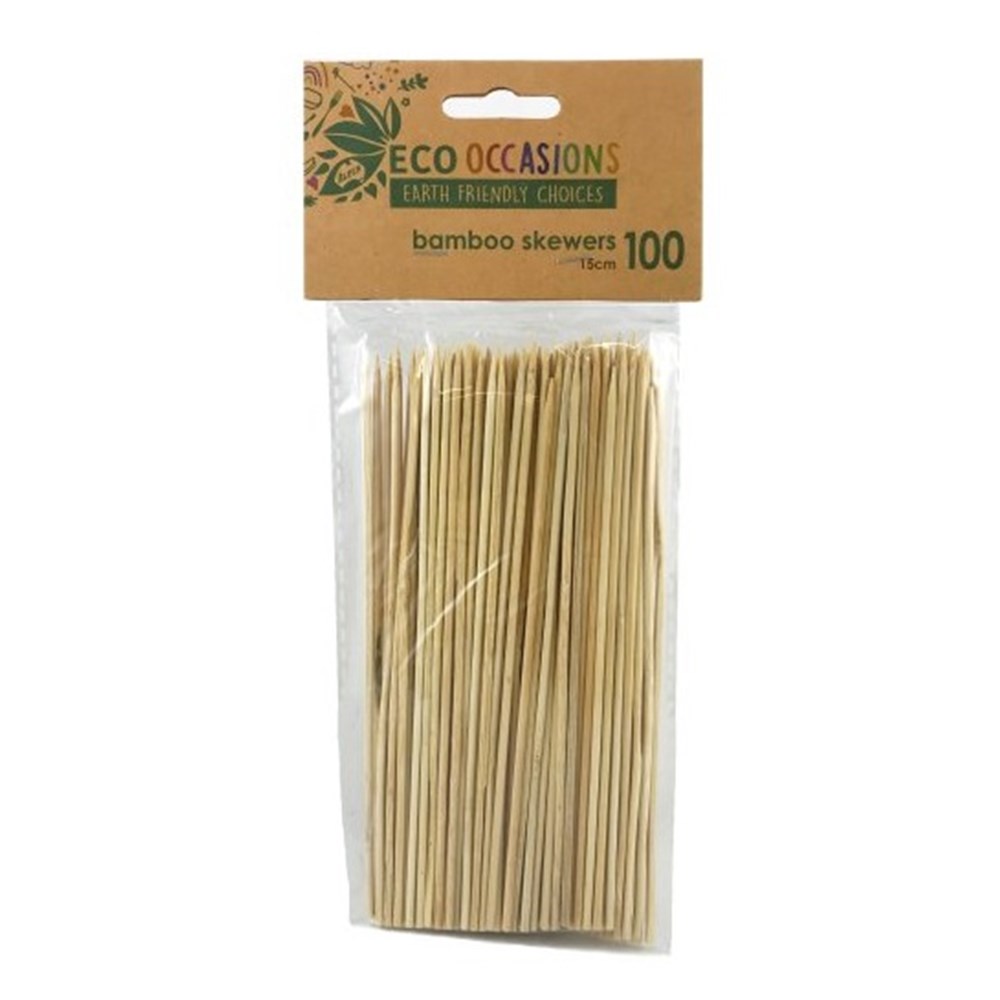 Skewers Wooden 15cm x 2.5mm (100)