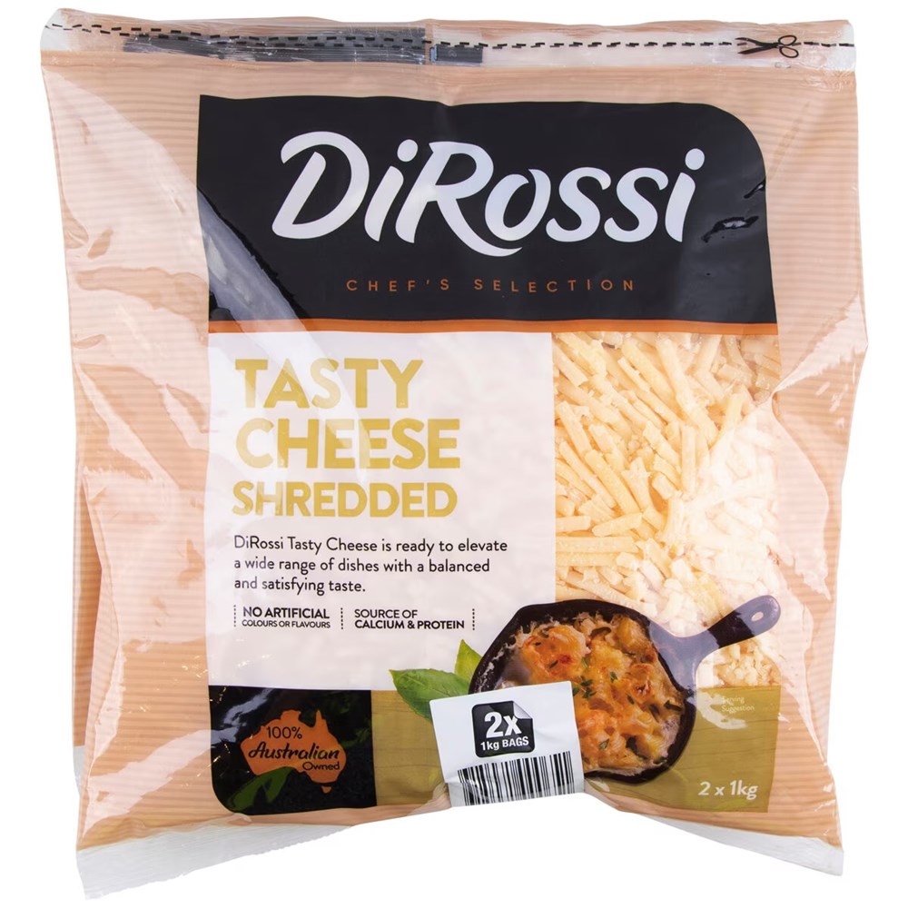 Cheese Tasty Shredded 2kg