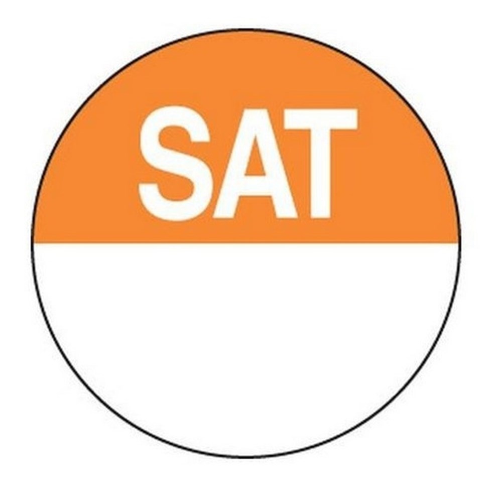 Labels Day Saturday 24mm Orange (500)