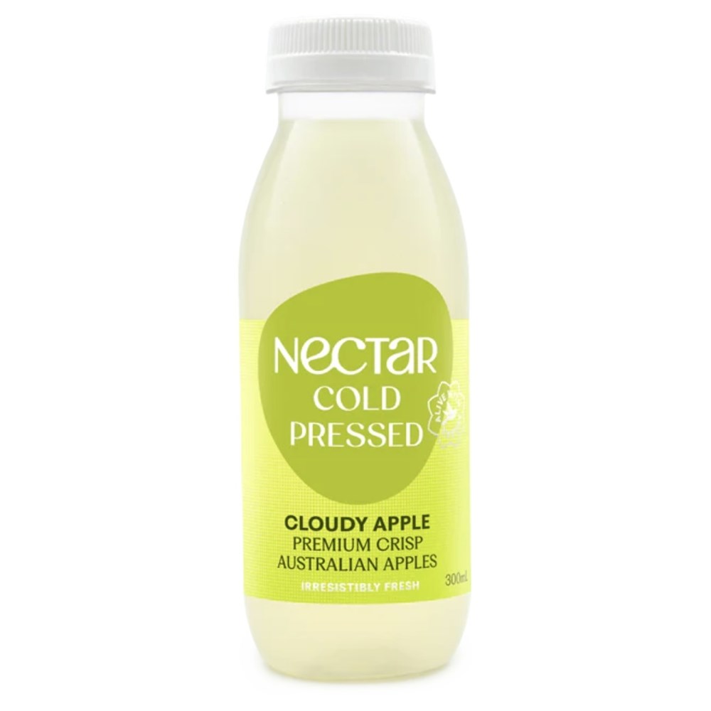 Juice Cloudy Apple 300ml (12) Nectar Cold Pressed