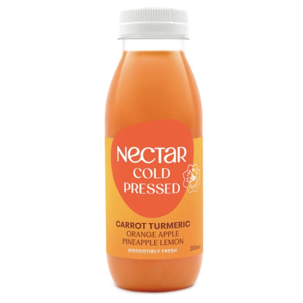Juice Carrot Turmeric 300ml(12)Nectar Cold Pressed
