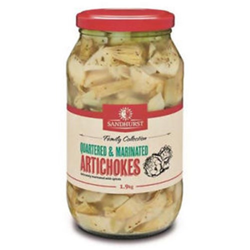 Artichoke Quartered & Marinated Glass Jar 1.9kg