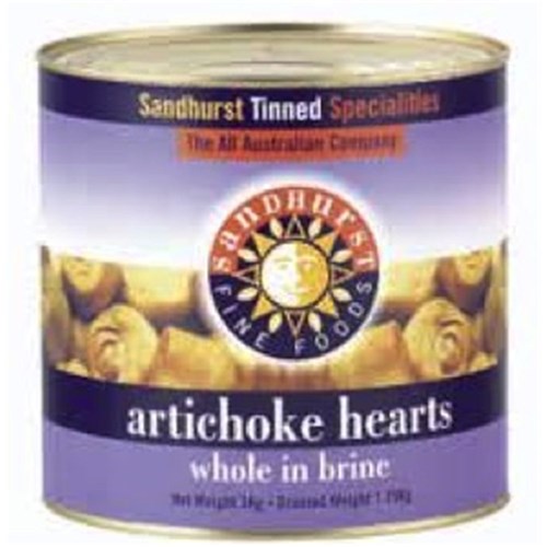 Artichoke Whole Hearts in Brine Tin 2.5kg
