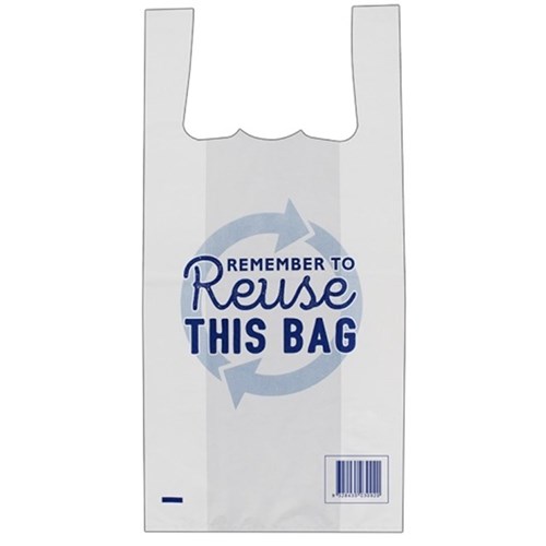 Bags Reusable Singlet Printed Medium (1000)