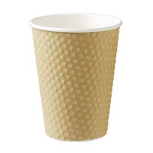 Cup Paper Brown Dimple 12oz (25)