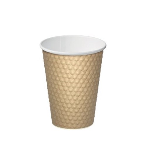 Cup Paper Brown Dimple 16oz (25)