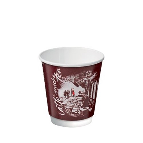 Cup Paper Double Wall  8oz (25) Cafe Montmartre
