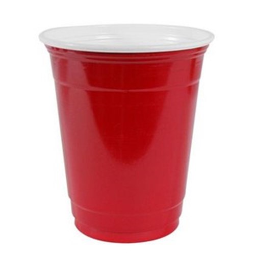 Cup Plastic Red Party 16/18oz 