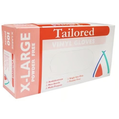 Gloves Vinyl Powder Free X-Large (100)