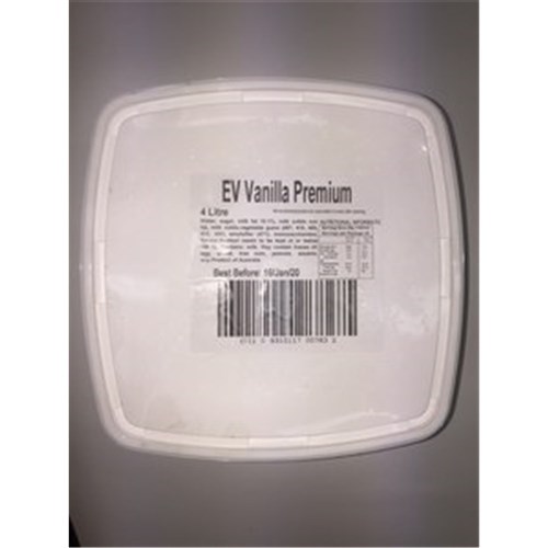Ice Cream Vanilla 4ltr Everest 
