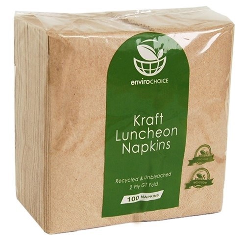 Napkins Lunch 2Ply Kraft GT Fold (2000)