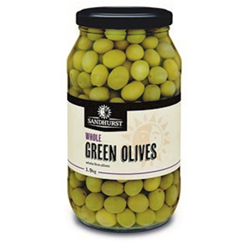 Olives Whole Green Sandhurst 2kg