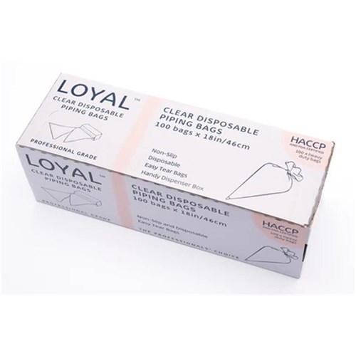 Piping Bags Disposable Clear 18"/46cm (100)
