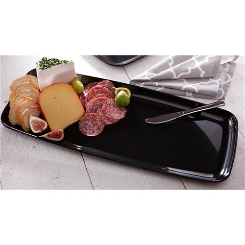Platters Rectangular Black 22" (40)