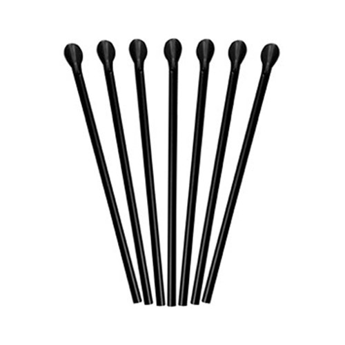 Straws Jumbo Paper Black (250)