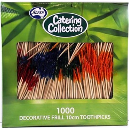 Toothpicks 10cm Frilled (1000)