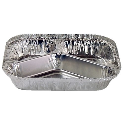 Containers Foil Rectangular 3 Compartment C-FC663