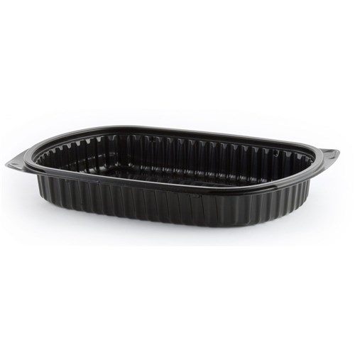 Containers Microwavable Oval Black (250)