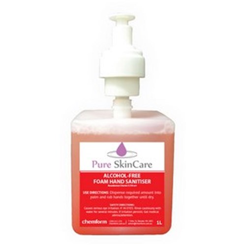 CF Pure SkinCare Alc Free Foam Hand Sanitiser 1lt