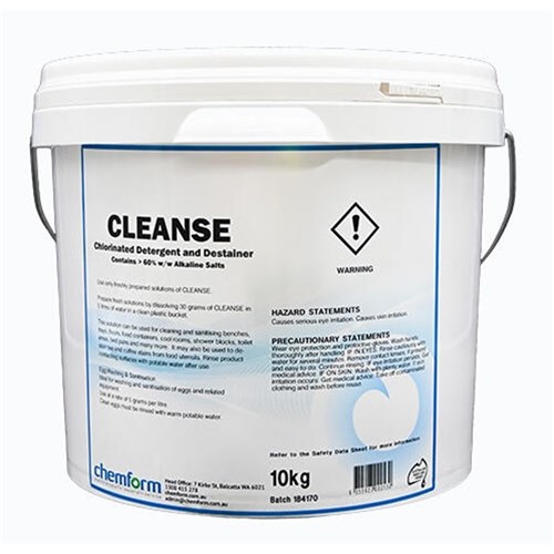 Detergent Cleanse Destainer Chlorinated 10kg