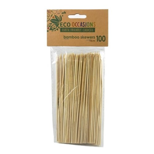 Skewers Wooden 15cm x 2.5mm (100)