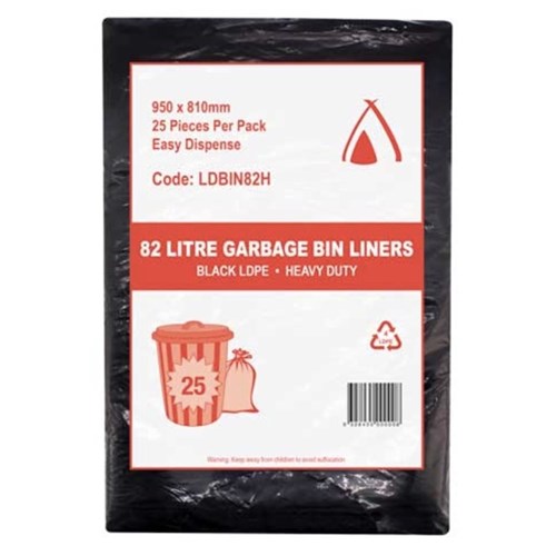 Garbage Bag Heavy Duty 82L LDBIN82H (250)