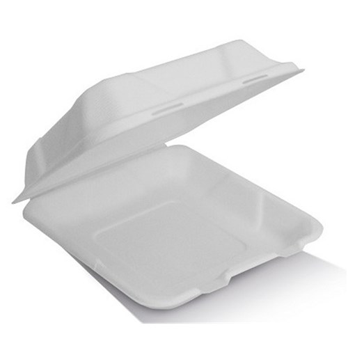 Box Sugarcane Clam Shell 8" (200)