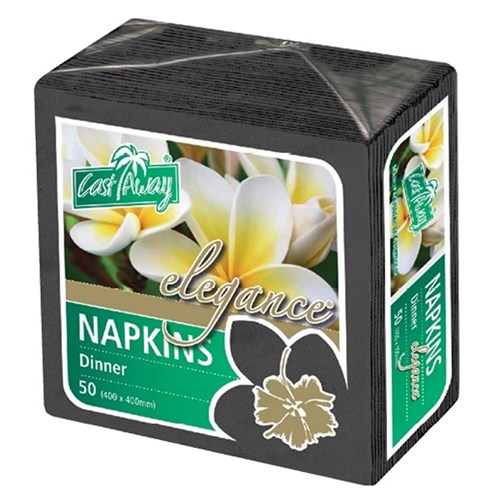 Napkins Elegance Dinner RediFold Black (1000) 