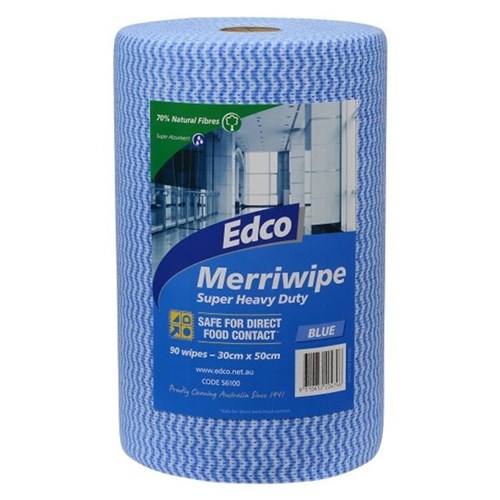 Wipes Merriwipe Super Heavy Duty Roll Blue 56100