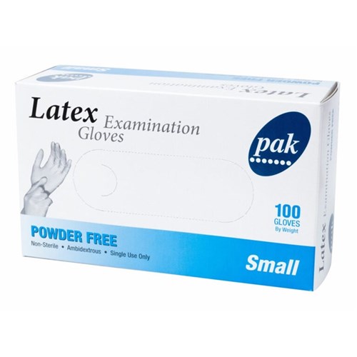 Gloves Latex Powder Free Small (100)