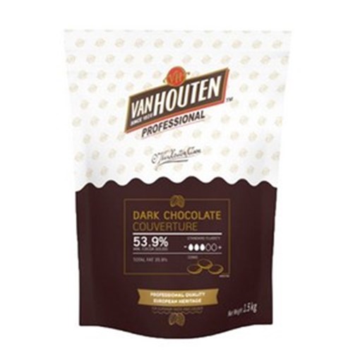 Choc Dark Buttons VanHouten 53% 1kg