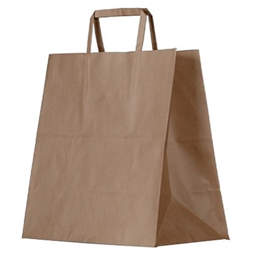 Bag Kraft Flat Handle Small 275 x 275 x 150mm(250)