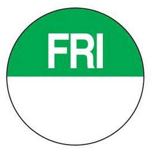 Labels Day Friday 24mm Green (1000)