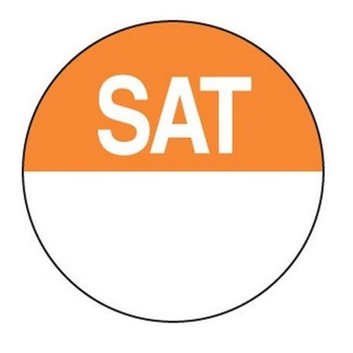 Labels Day Saturday 24mm Orange (500)