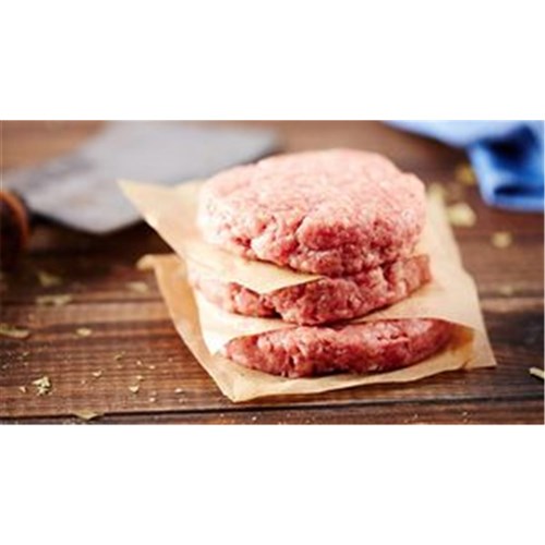 Burger Beef Patties Raw Butlers 5kg Halal 100g