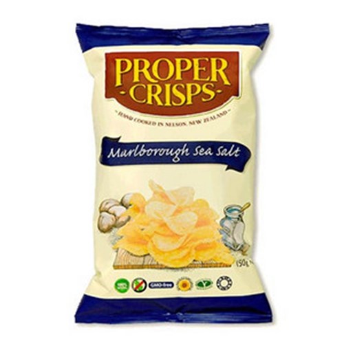 Proper Crisps Marborough Sea Salt 150g x 12