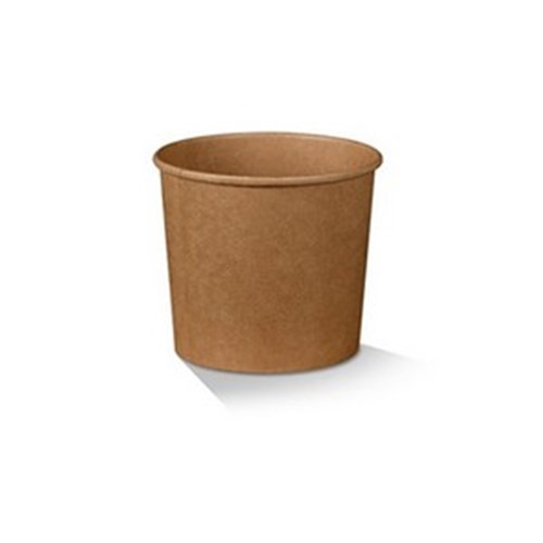Bowl Kraft Brown 16oz PE Coated Hot/Cold (50)