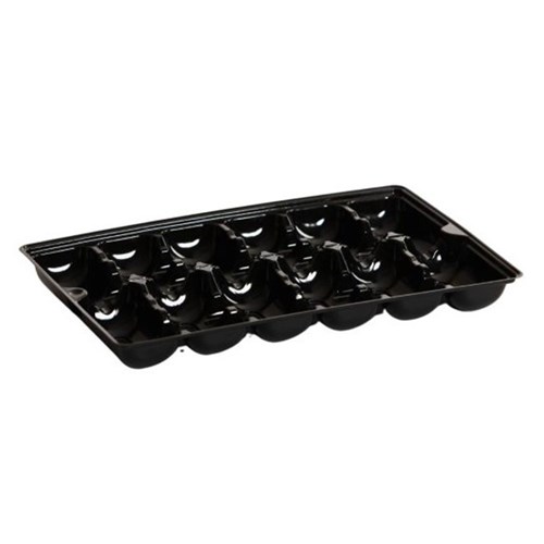 Oyster Tray 12 Pocket Black (300)