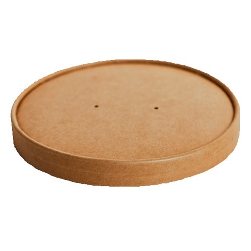 Lids Vented Kraft To Fit 500/750/1000ml (250)