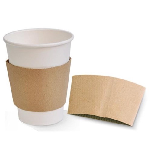 Cup Sleeve Kraft Fits 12/16oz Coffee Cups (1000)