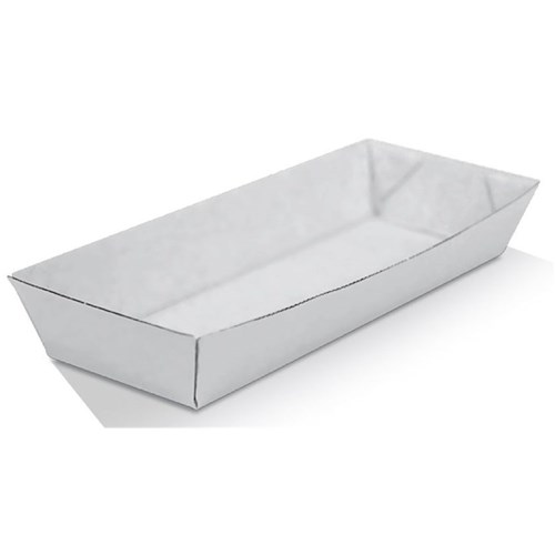 Tray Hot Dog Open White (600)