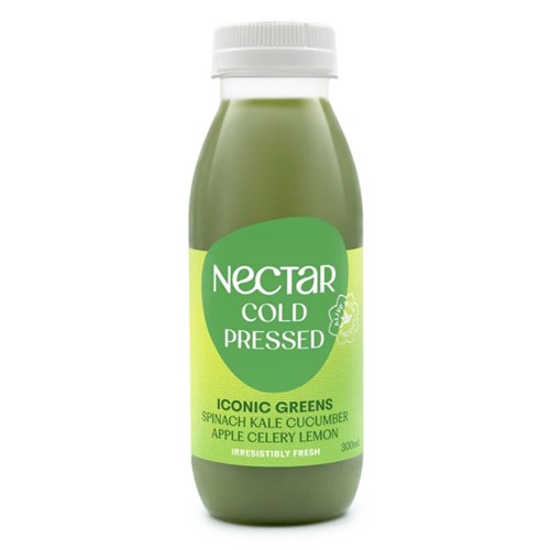 Juice Iconic Greens 300ml (12) Nectar Cold Pressed