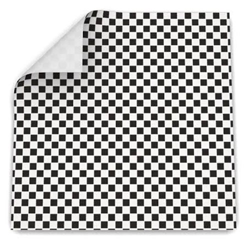 Paper Greaseproof Gingham Black 310x450mm (1000)