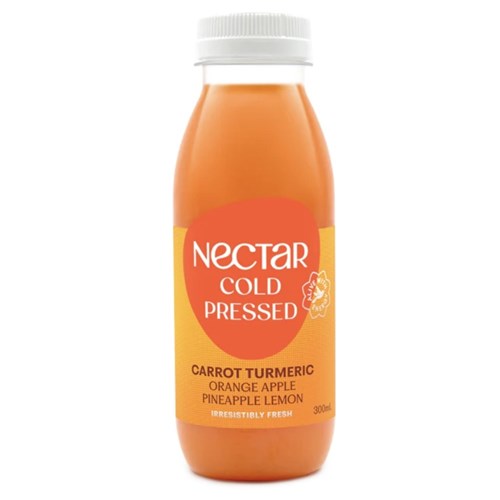 Juice Carrot Turmeric 300ml(12)Nectar Cold Pressed